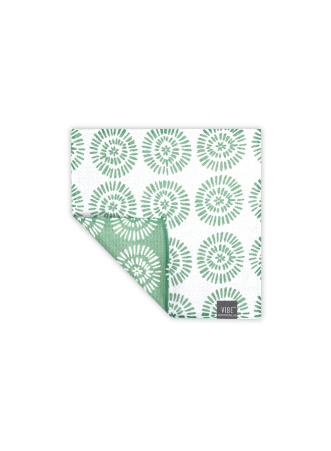 Mukitchen 3-Piece Dandy Vibe Dish Cloth Set Multicolour 10 x 10 Inch 6673-2507 - Image 2
